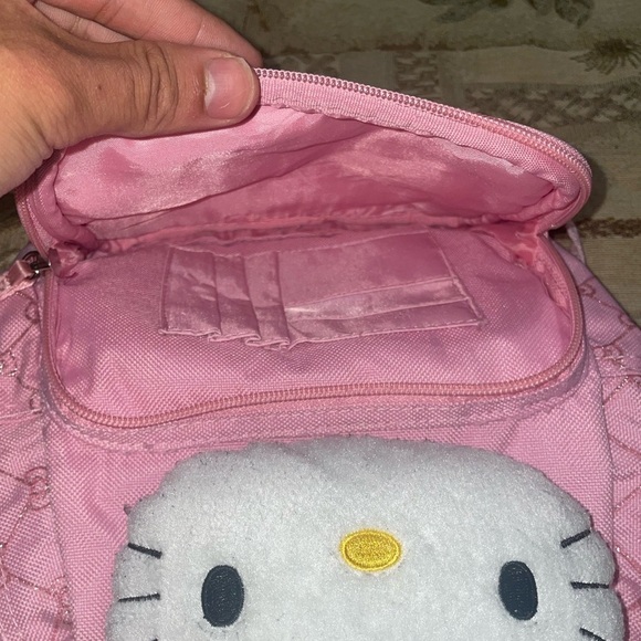 💖Vintage hello kitty backpack pink backpack plush backpack Sanrio glitter bag - Picture 7 of 17